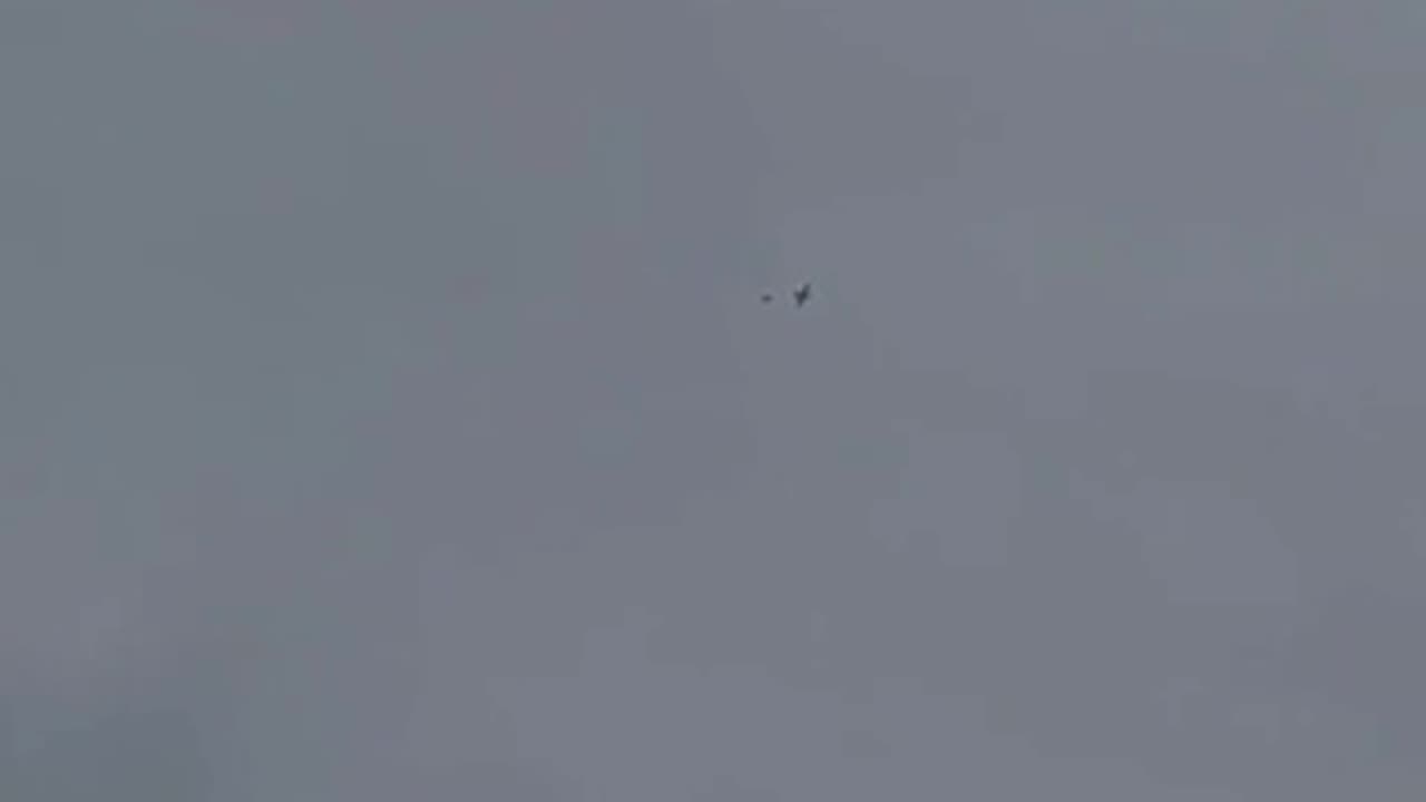 The moment a Russian "Lancet" was shot down by an interceptor drone.