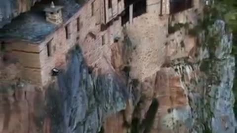 Greece's Hidden Cliffside Wonder!