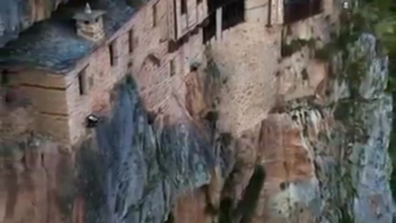Greece's Hidden Cliffside Wonder!