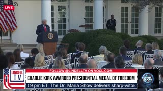 LIVE! CHARLIE KIRK AWARDED PRESIDENTIAL MEDAL OF FREEDOM