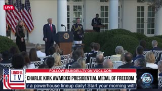 LIVE! CHARLIE KIRK AWARDED PRESIDENTIAL MEDAL OF FREEDOM