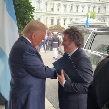 (NOW) President Trump welcomes the President of Argentina to the White House