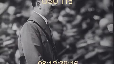 Hitler Speeches - Workers Address - Stock Footage