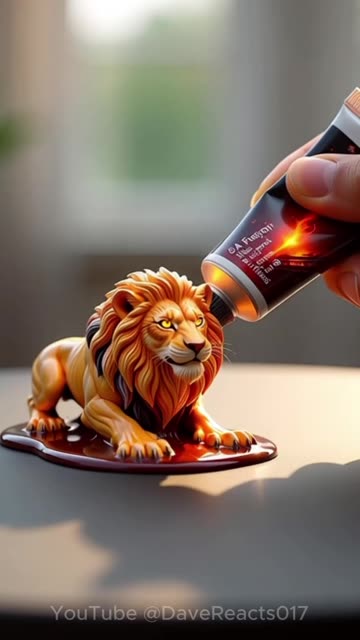 Watching This Fiery Lion Form Is Unreal 🦁🔥