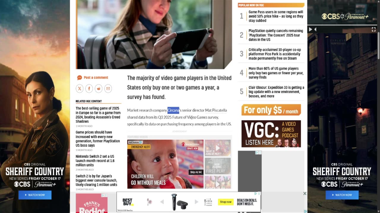 Most Gamers Only Buy 2 Games a Year?