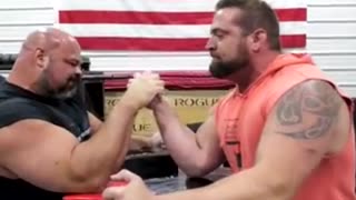 Brian Shaw Destroys US Armwrestling Champ in First Supermatch!