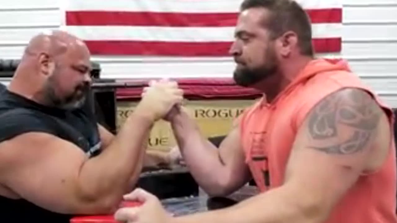 Brian Shaw Destroys US Armwrestling Champ in First Supermatch!