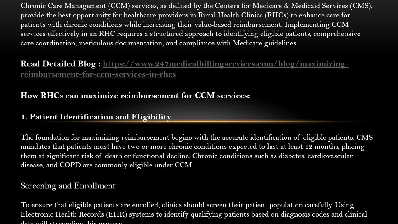 Maximizing Reimbursement for CCM Services in RHCs