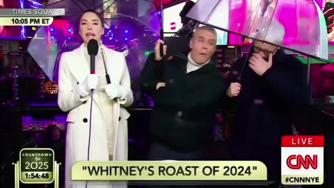 Comedian Whitney Cummings ROASTS Democrats & CNN Live on CNN NYE 2024