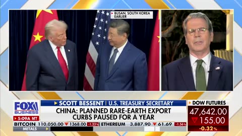 I think the Chinese realize that with President Trump in office