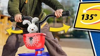 Tricycle for Toddlers 1-3 3-5 Year Olds, Spider Toddler Bike Baby Balance
