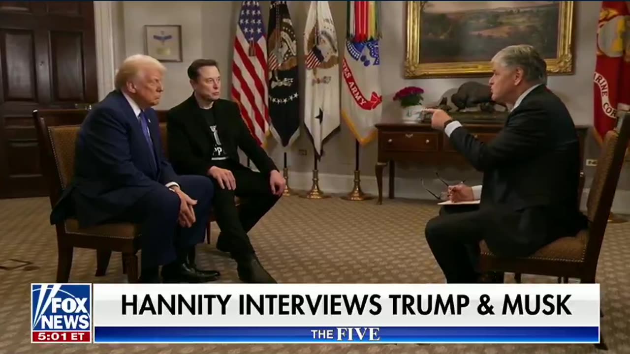 Trump and Elon Musk sit down with Sean Hannity