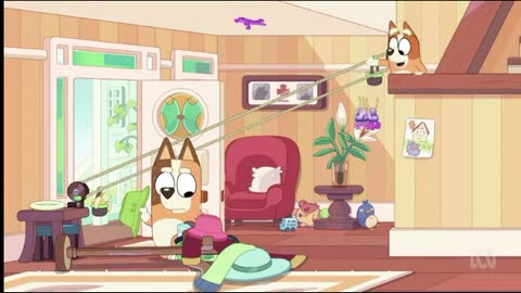 (Bluey Sticky Gecko FULL EPISODE from Season 2 Episode 12 along with Bluey, Bingo, and their mum)
