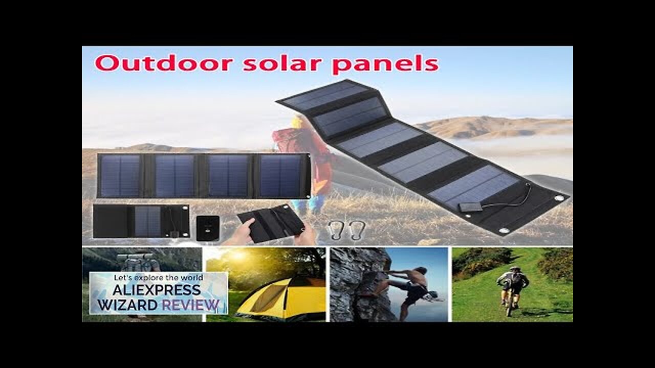 70/40W Foldable Solar Panel 5V USB Portable Battery Charger for Cell Phone Review