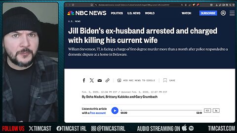 Jill Biden's Ex Husband ARRESTED FOR MURDER | Tim Pool