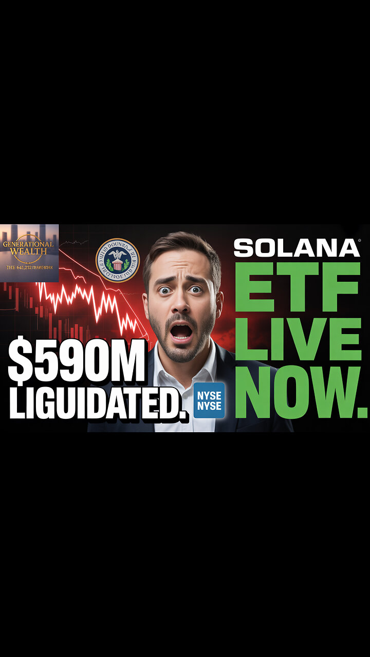 Fed Rate Cut TRIGGERS $590M LIQUIDATION | Solana ETFs Go LIVE