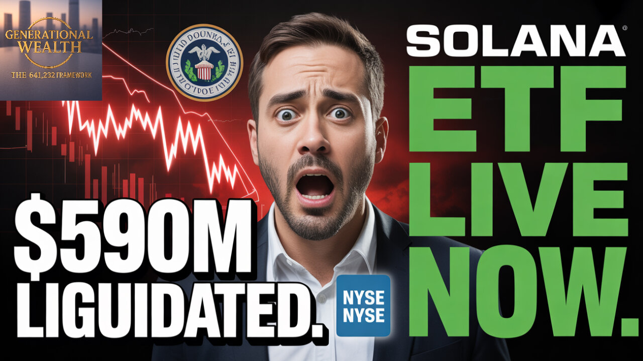 Fed Rate Cut TRIGGERS $590M LIQUIDATION | Solana ETFs Go LIVE
