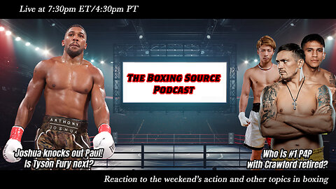 JOSHUA BREAKS JAKE PAUL'S JAW! IS TYSON FURY NEXT? WHO IS #1 POUND FOR POUND?