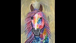 In the Studio: Painting a Colorful Horse