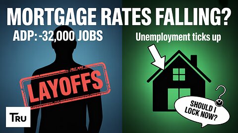 Fourth negative payroll in six months, mortgage rates about to drop?