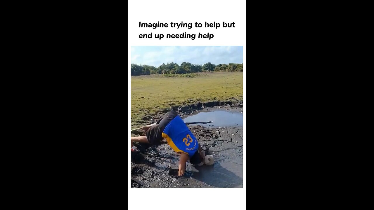 when you end up needing help while trying to help