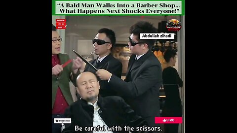 “A Bald Man Walks Into a Barber Shop… What Happens Next Shocks Everyone!”#BaldMan #viral #BarberShop