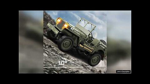 JJRC C8815 RTR 1/10 2.4G 4WD RC Car Willys Military Truck Review