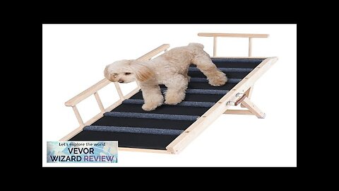 VEVOR Dog Ramp Folding Pet Ramp for Bed Adjustable Dog Ramp Review