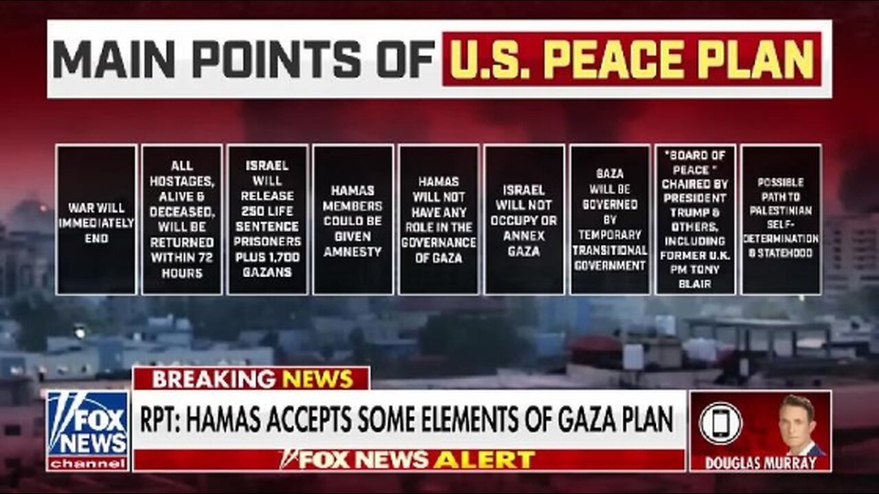 Hamas allegedly Agreeing to Some Elements of the Gaza Peace Plan