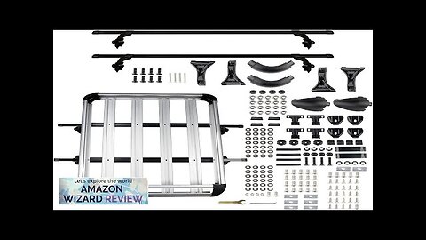 KYX 50"x38" Roof Rack Cross Bars Fits Car/Truck with Luggage Basket Aluminum Review