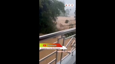 #Vietnam #YenBai #TyphoonBualoi #flooding #climate #anomaly #climatecrisis #weather #destruction