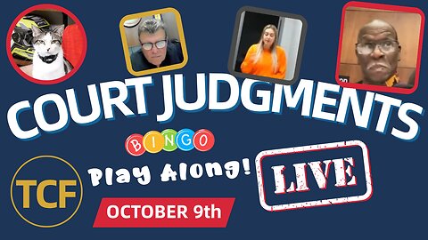 Live Court Hearings - Oct 9th - Judge Simpson, Boyd, Stevens, Middleton, McNally, West, and More