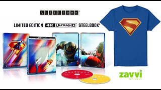 Superman [Zavvi Exclusive 4K UHD & Blu-ray SteelBook Shadow Artwork & T-Shirt Offer]