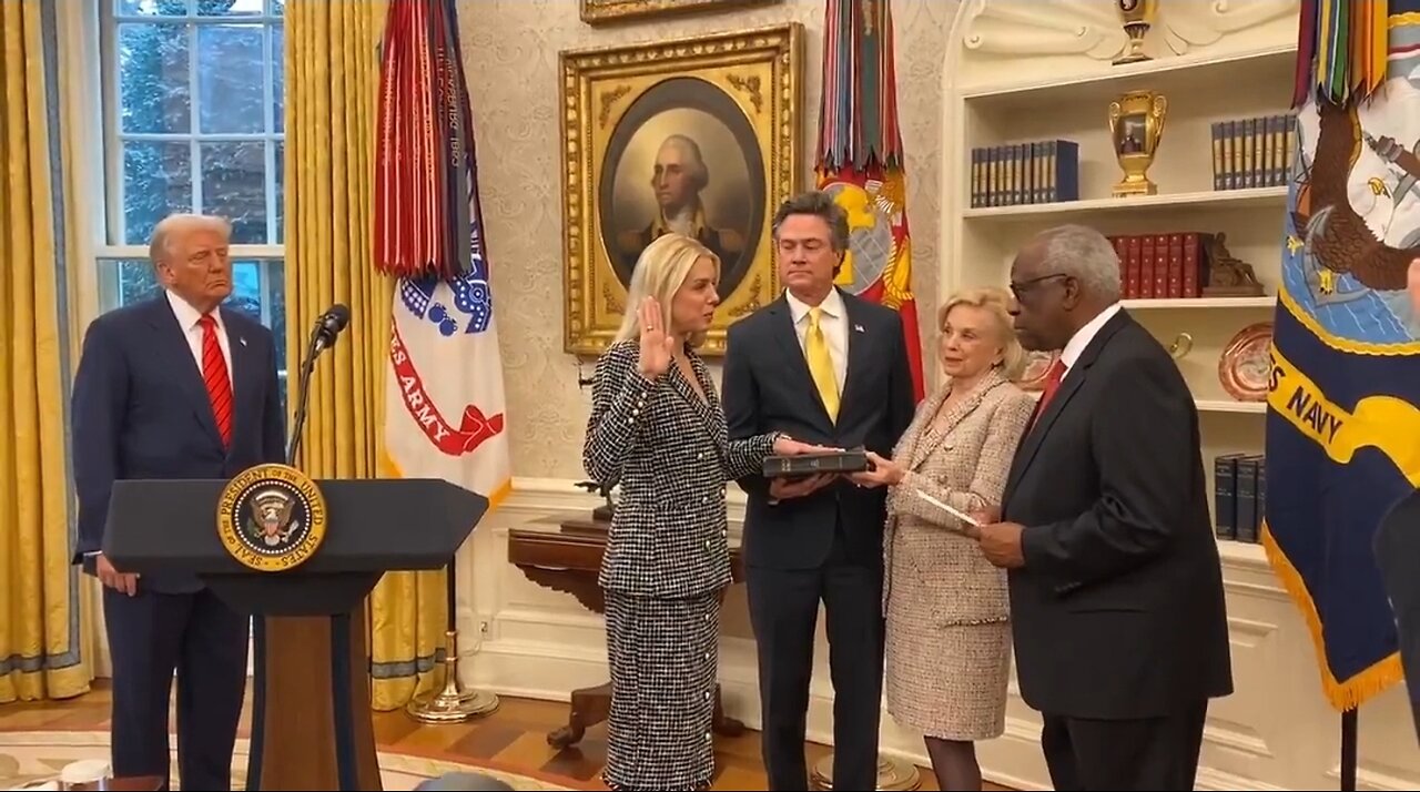 Pam Bondi Gets Sworn In As Attorney General