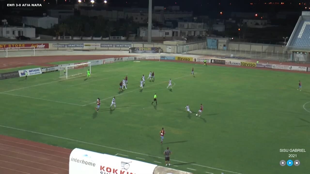 Julien Lamy (centre forward) EN Paralimni vs Ayia Napa