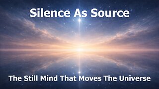 Silence As Source — The Still Mind That Moves the Universe