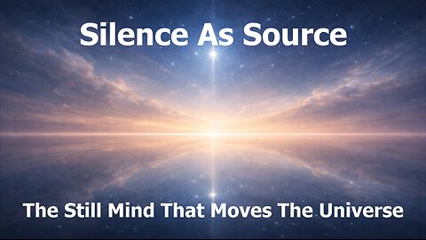 Silence As Source — The Still Mind That Moves the Universe
