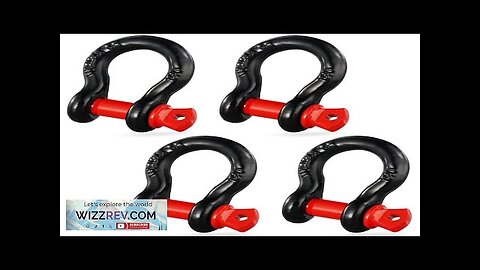 VEVOR 1/2" D-Ring Shackle 4 Pack Alloy Steel Shackles 17637 lbs (8 Review