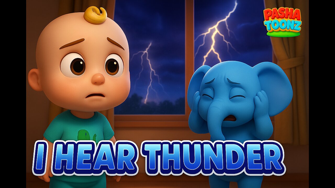 I Hear Thunder! 🌩️ Rain, Wind & Snow | Kids Songs & Nursery Rhymes | PashaToonz