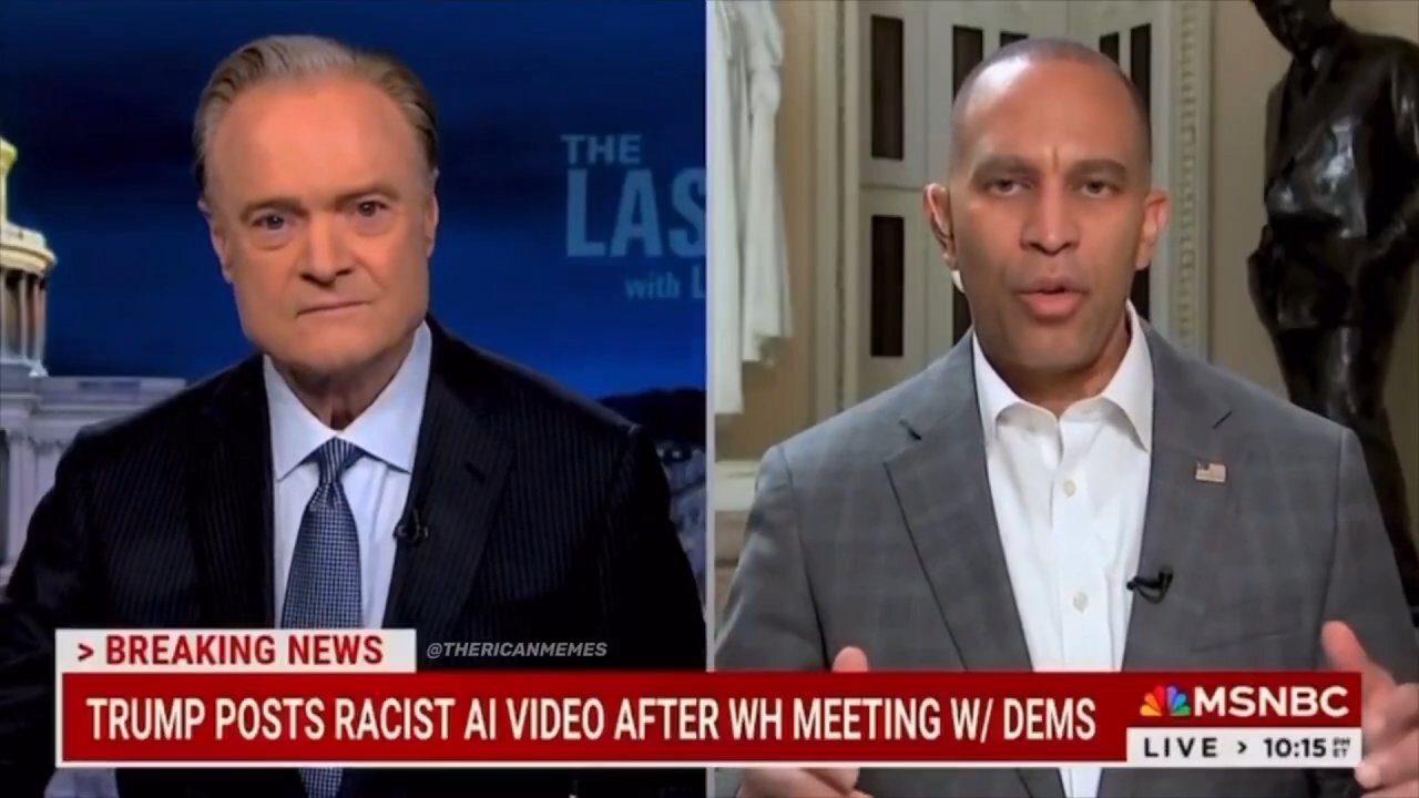President Trump Shares Dollar Store Obama Hakeem Jeffries Video from MSNBC