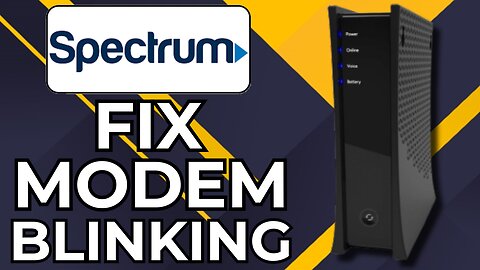 HOW TO FIX SPECTRUM MODEM BLINKING BLUE AND WHITE