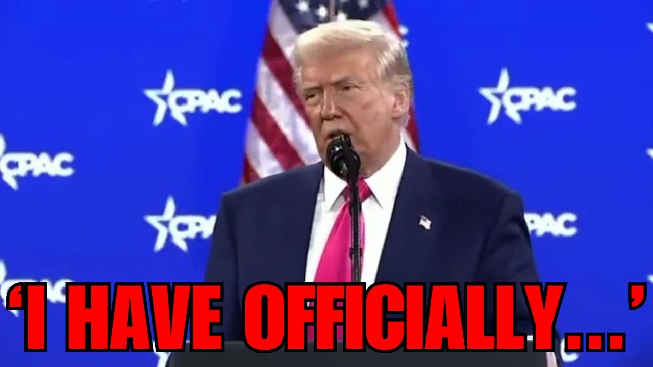Trump Makes Shocking Announcement That Changes Everything - 'I Have Officially...'