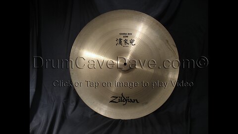 20” Zildjian A series China Boy Low cymbal - Face Up