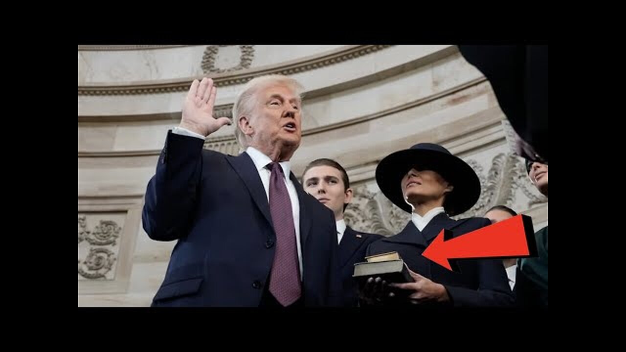 TRUMP REFUSES TO SWEAR ON THE BIBLE DURING HIS OATH THAT WAS AN ELEVATION TO RANK OF GOD RITUAL!