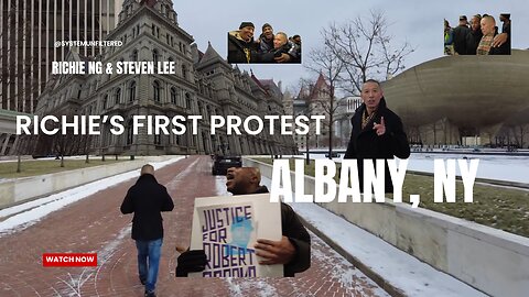 Richie's First Protest... Richie In Albany Protesting With People He Was In Prison With...