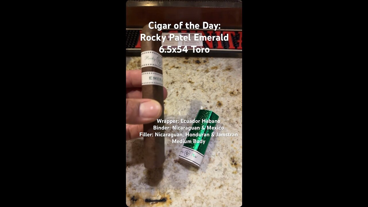 Rocky Patel Emerald 6.5x54 Toro #CigarOfTheDay #CigarReview #RockyPatel