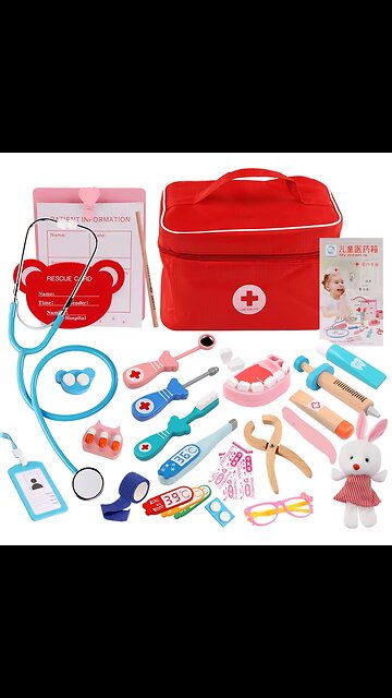 Wooden Pretend Play Doctor Educational Toys