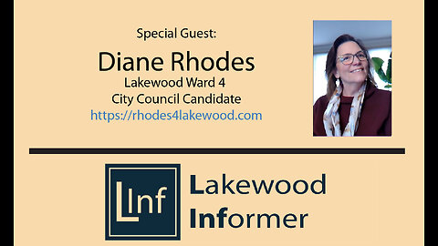 Diane Rhodes, Ward 4 Candidate, Lakewood City Council