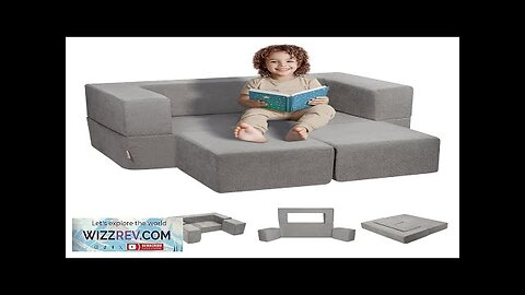 VEVOR Kids Couch 4Pcs Modular Kids Play Couch Toddler Couch Sofa Bed Review