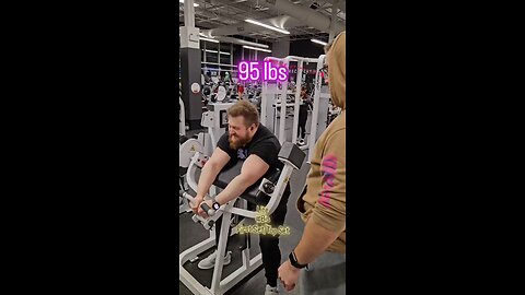 95lbs Preacher Curls (Lite) | #fitness #biceps #shorts 💪